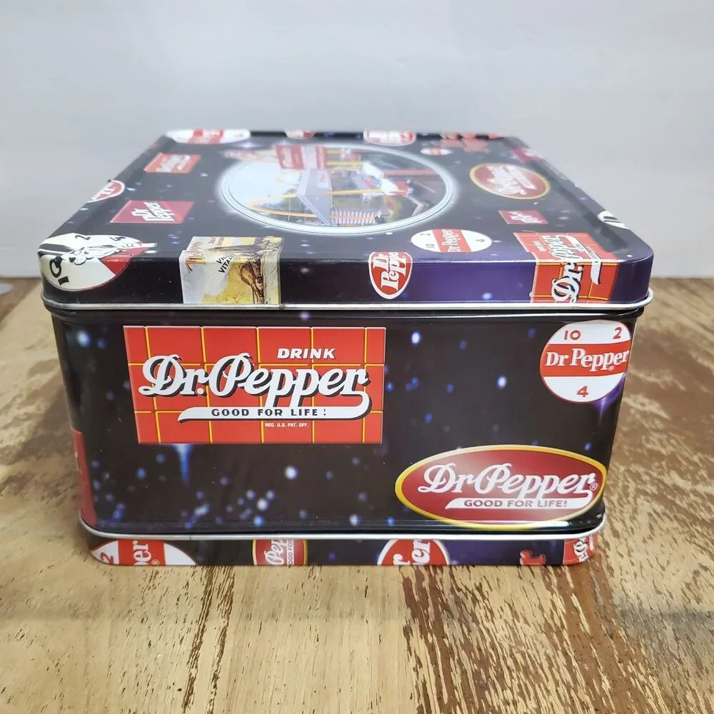 Vintage 2001 Dr Pepper McDonald's Metal Lunchbox Collectible Advertising Tin Box